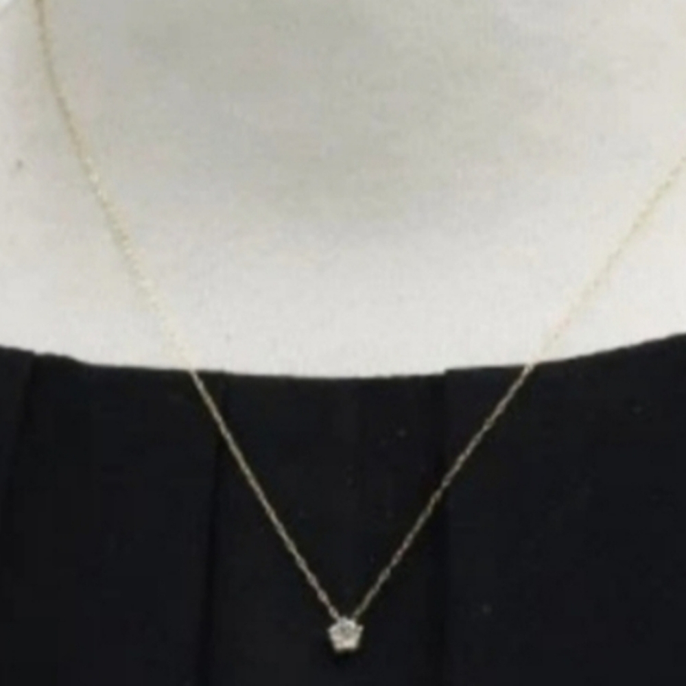 SALE! 18k Yellow Gold 6 Piece Diamond Cluster Necklace W Box - Picture 14 of 14